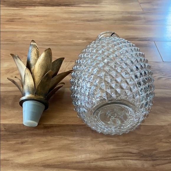 Pier 1 Accents Pier Clear Glass Pineapple Decanter Poshmark